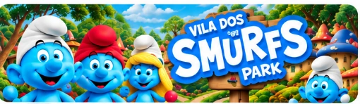 Logotipo Vila dos Smurfs